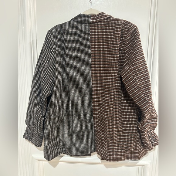RAILS Cody Check Blazer Gray Plaid Oversized Jacket NWT XL $348 - Picture 11 of 12